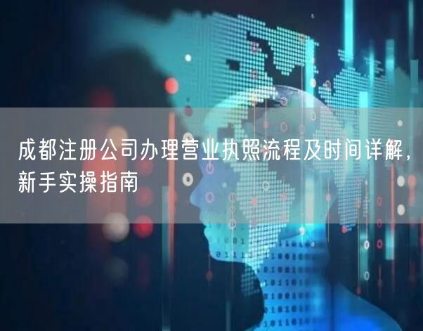 成都注册公司办理营业执照流程及时间详解,新手实操指南 成都注册公司办理营业执照流程及时间详解,新手实操指南