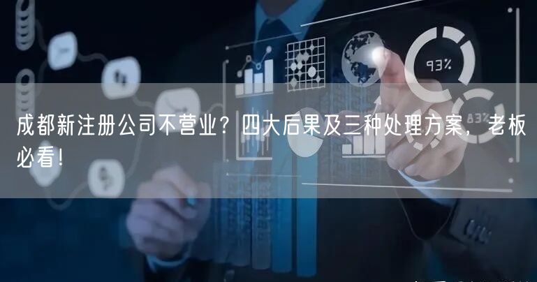 成都新注册公司不营业？四大后果及三种处理方案，老板必看！