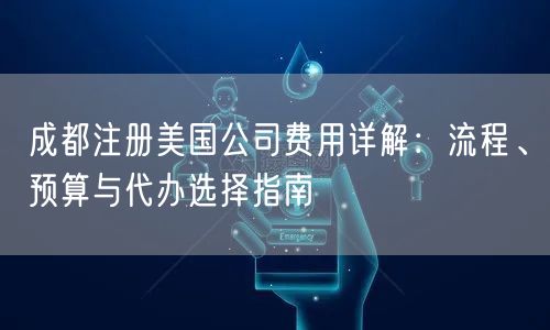 成都注册美国公司费用详解：流程、预算与代办选择指南
