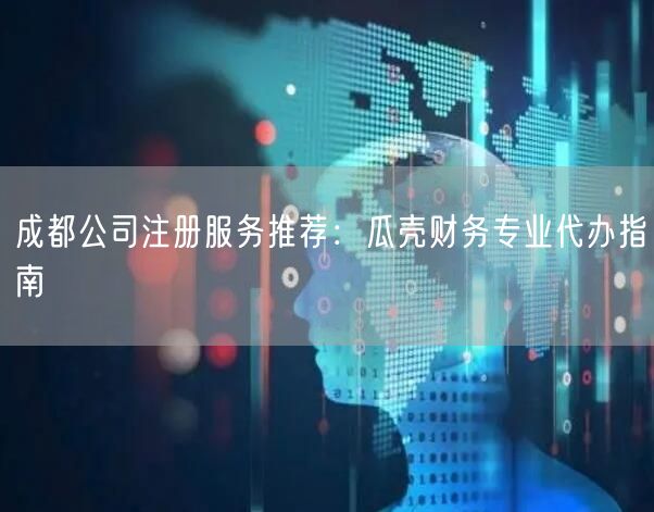 成都公司注册服务推荐：瓜壳财务专业代办指南