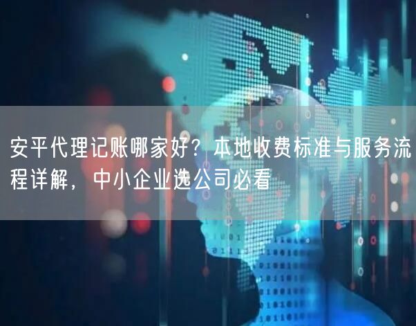 安平代理记账哪家好？本地收费标准与服务流程详解，中小企业选公司必看